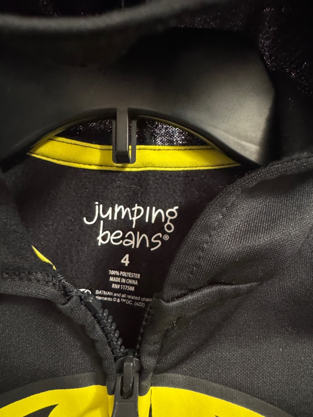 jumping beans Batman Hoodie Jacket - Black and Yellow - Picture 2 of 6